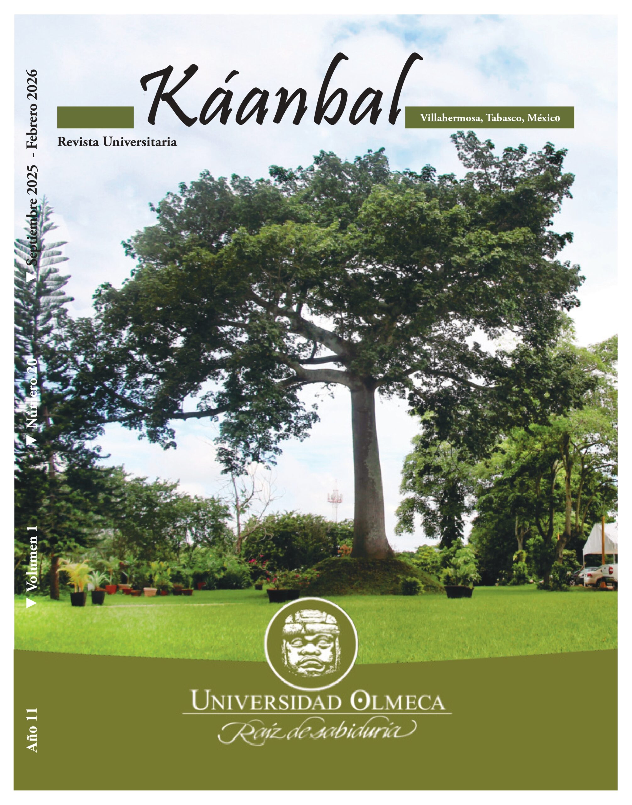 Portada - Revista Káanbal Año 11 Vol. I Núm. 20 septiembre 2025 - febrero 2026